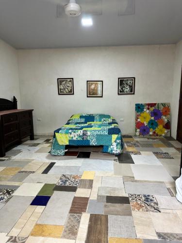 Ruang duduk di Quinta mi tata Cabin