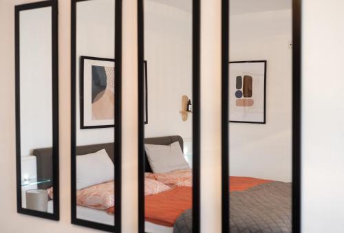 Cama o camas de una habitación en Baum Apartments