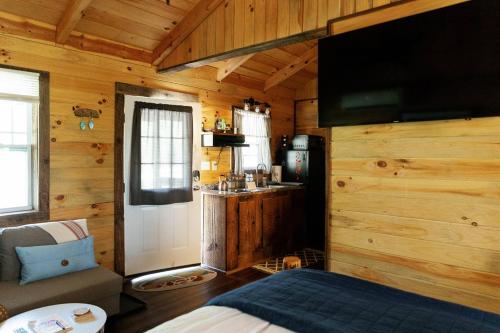Kuchyň nebo kuchyňský kout v ubytování "Stars Hollow" Cozy Mini-Cabin in Muir Valley -RRG