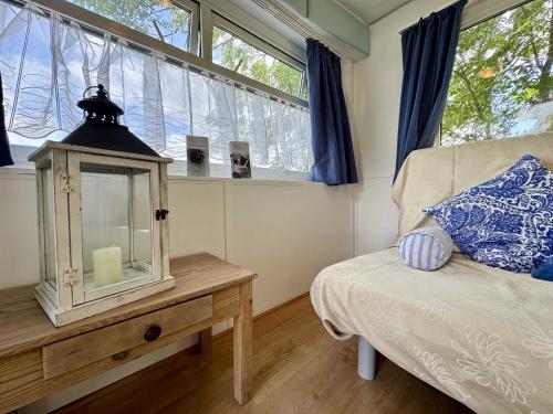 Postel nebo postele na pokoji v ubytování tiny house an der Pferdekoppel