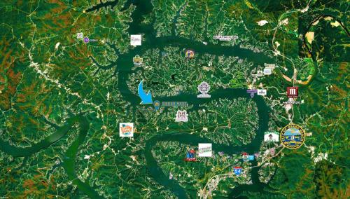 a map of a park with many attractions at Cedar Nest - Experience Ozark Magic in Sunrise Beach in Sunrise Beach