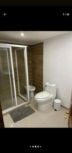 Koupelna v ubytování Casona mantagua