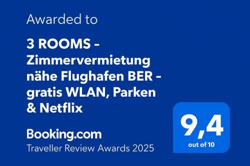 3 ROOMS - Zimmervermietung nähe Flughafen BER - gratis WLAN, Parken & Netflix photo 26