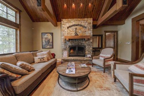 Χώρος καθιστικού στο Wilderness Club Chalet