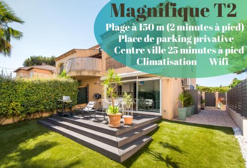 Le Patio - Apartment T2 Wonderful - Plage 150m - clim - Parking Privé - wifi