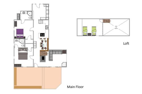 a floor plan of a modern house withium floor at Belleview Lakefront by Tahoe Getaways - Hot Tub, Pier, Buoy and Guest House in Homewood
