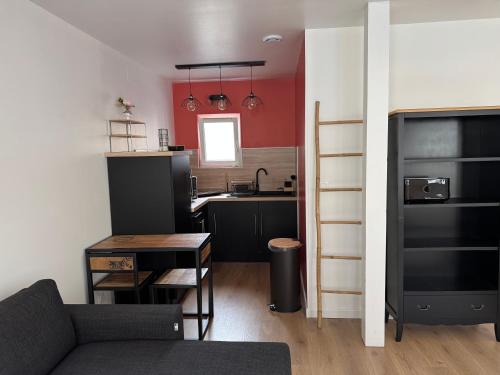 Dapur atau dapur kecil di Studio 30m2