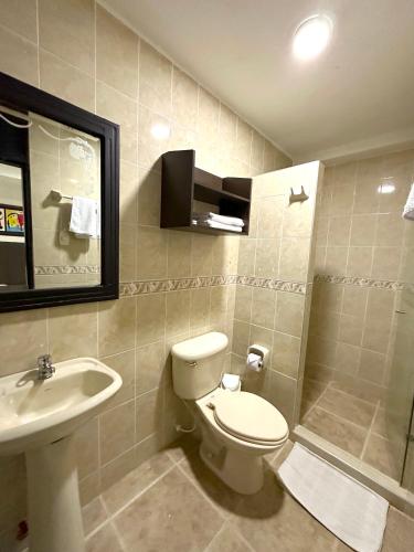 Salle de bains dans l'établissement Hotel Arawak Upar