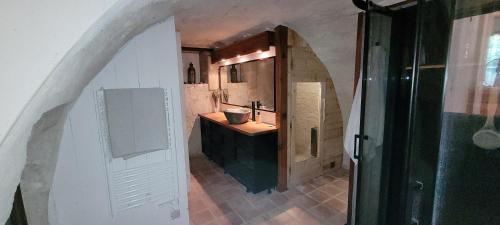 Ένα μπάνιο στο Ancien Moulin au fil de l'Indrois Semi-troglodyte -Zoo de Beauval