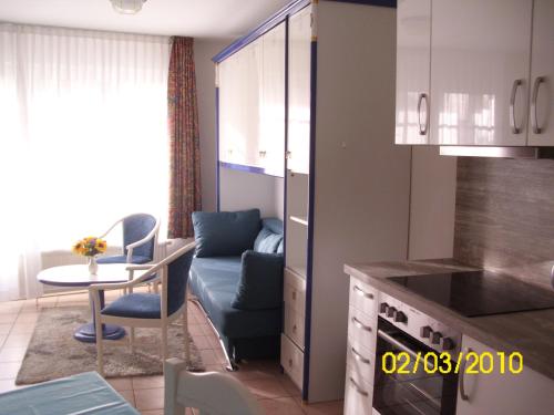 Kuchyň nebo kuchyňský kout v ubytování Apartmentanlage "Am Salzhaff" Ferienwohnung A4