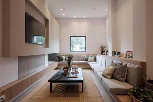 Χώρος καθιστικού στο Apartamento Central Corferias