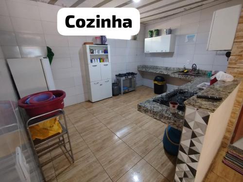 Η κουζίνα ή μικρή κουζίνα στο Sítio do Léo Taquaraçu de minas