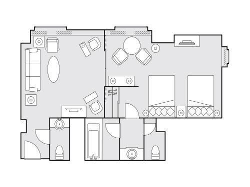 a floor plan of a house at Nagoya Kanko Hotel in Nagoya