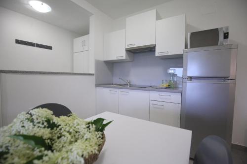 Η κουζίνα ή μικρή κουζίνα στο Gaja & Sara Apartments