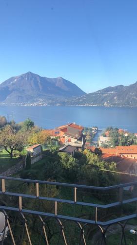a view of a city and a body of water at La Ballerina Bianca - romantica vista lago in Bellano