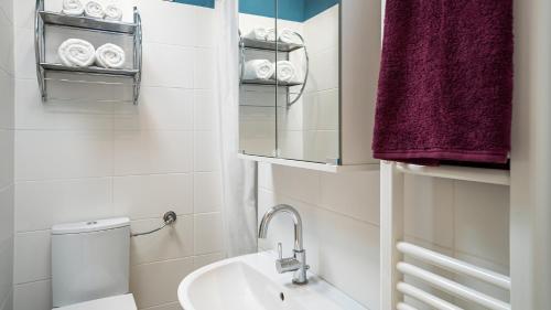 Koupelna v ubytování Apartment Zwischendrin