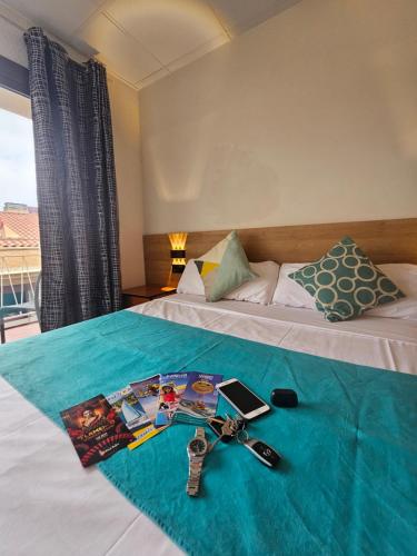 Hotel Mar i Solにあるベッド