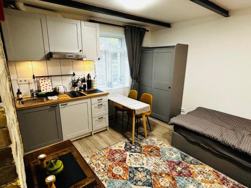 Η κουζίνα ή μικρή κουζίνα στο Urban Wolfie with FREE parking & own bicycle