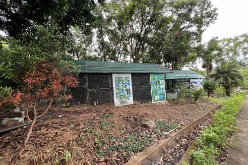 a small house with paintings on the side of it at Vista Venice Resort in Morong