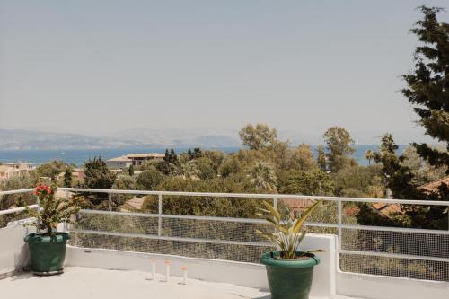 Balkón nebo terasa v ubytování Soléna Di Corfu Studio