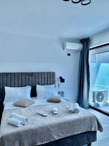 Postel nebo postele na pokoji v ubytování Hotel Sonmez
