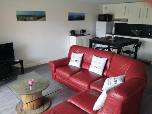 Η κουζίνα ή μικρή κουζίνα στο Les Locations du Bassin Appartements Alexandre