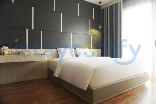 Katil atau katil-katil dalam bilik di 3BR Aston Residence 2001 City and Sea View