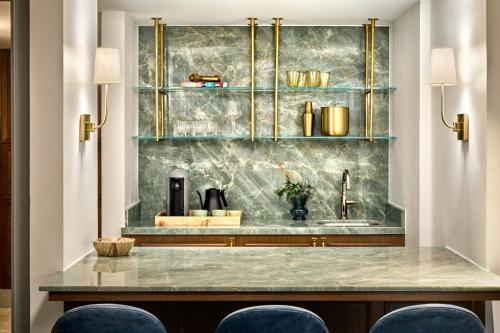 a kitchen with a sink and a counter at The Ritz-Carlton, Laguna Niguel in Dana Point