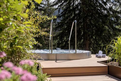 Zahrada ubytování Blatter's Arosa Hotel & Bella Vista SPA