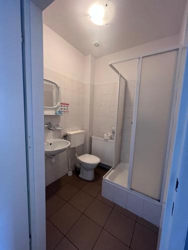 Koupelna v ubytování Sport Kompleks