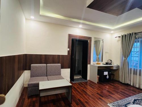 TV a/nebo společenská místnost v ubytování President Boutique Hotel