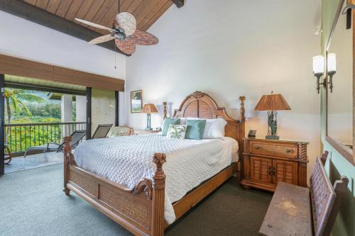 Postel nebo postele na pokoji v ubytování Hanalei Bay Resort 15356
