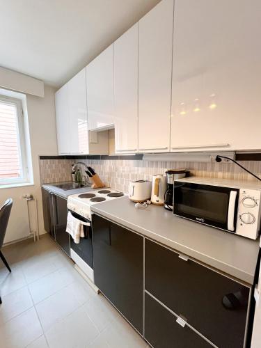 Η κουζίνα ή μικρή κουζίνα στο Kotimaailma Aparthotel - Ankkuri - Studio