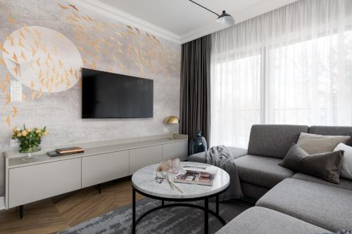 Televisyen dan/atau pusat hiburan di Apartamenty w Zatoce
