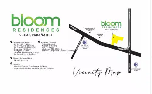 Plano de SMDC BLoom Condo Tower A Unit 415
