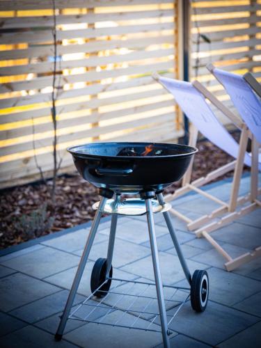 Equipo para parrilladas disponible en el chalet de montaña