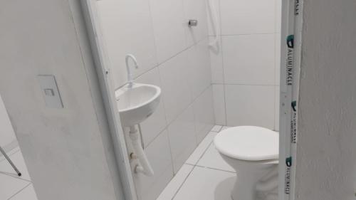 Phòng tắm tại Descanso Perto do Mar
