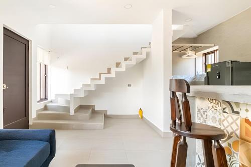 Χώρος καθιστικού στο Hermoso apartamento con vista