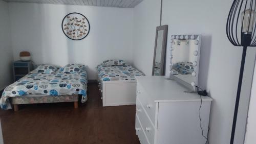Postel nebo postele na pokoji v ubytování Maison de vacances