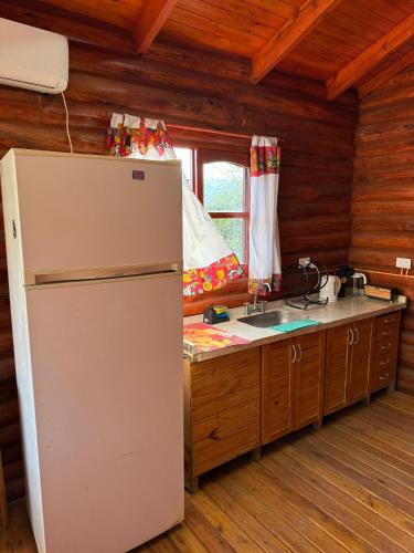 Kuchyň nebo kuchyňský kout v ubytování Cabaña Los Abuelos para 6 personas