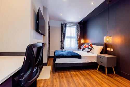 Katil atau katil-katil dalam bilik di London Heathrow Home-A Home in a Hotel style
