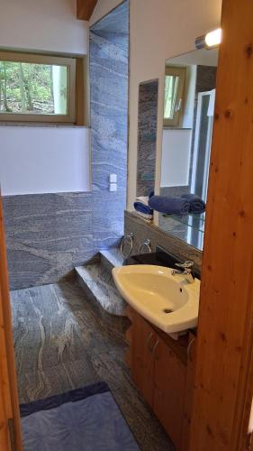 Koupelna v ubytování Apartmány U Libuše