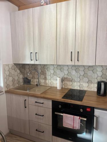 Dapur atau dapur kecil di Przystań Bajka Domek górny