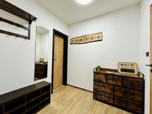 Kuchyň nebo kuchyňský kout v ubytování Apartmán pod Stráží