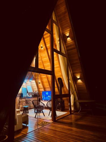 Χώρος καθιστικού στο Glamping Cabana Aysú