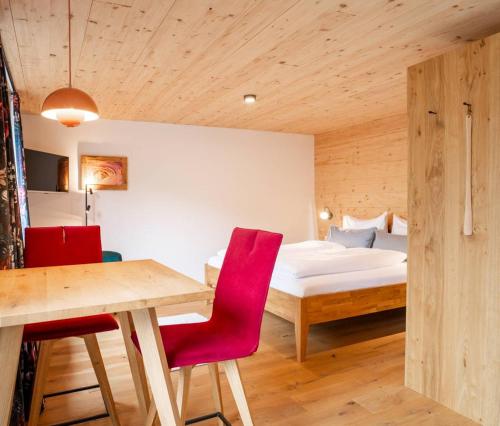 Ένα ή περισσότερα κρεβάτια σε δωμάτιο στο Mächlerhof