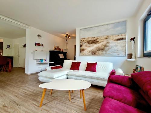 Ruang duduk di Elpe Apartments Hochsauerland