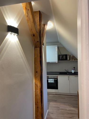 Kuchyň nebo kuchyňský kout v ubytování Fewo Haus Peters "De Lütte"