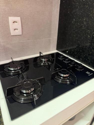 Dapur atau dapur kecil di Flats Tavares Araujo apt 102