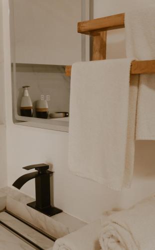 Kuchyň nebo kuchyňský kout v ubytování Hotel Solana Bacalar Lakefront